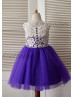 Lace Tulle Knee Length Flower Girl Dress Girl Holiday Dress